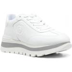 Białe Sneakersy skórzane damskie z poliuretanu marki Liu Jo w rozmiarze 40 