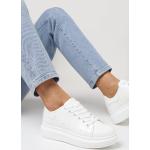Przecenione Białe Sneakersy damskie ze skóry syntetycznej marki Vices w rozmiarze 40 