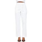 Białe Spodnie robocze damskie w stylu casual na jesień marki Dickies 