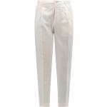 Białe Spodnie typu chinos męskie Tapered fit marki INCOTEX 