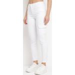Przecenione Białe Spodnie bojówki damskie w rozmiarze XL 