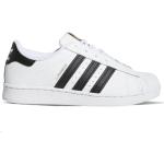 Białe Niskie sneakersy dla chłopców sportowe na wiosnę marki adidas w rozmiarze 30,5 