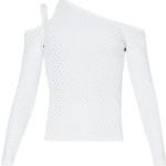 Białe Bluzy damskie z ozdobnym strasem eleganckie marki Liu Jo w rozmiarze L 