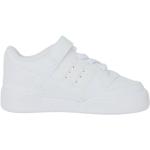 Białe Niskie sneakersy dla dzieci eleganckie na wiosnę marki adidas w rozmiarze 22 