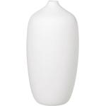 Białe Wazony ceramiczne ceramiczne marki Blomus o wysokości 25 cm 