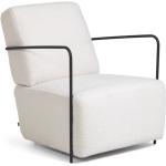 Białe Fotele w nowoczesnym stylu z tworzywa sztucznego marki Kave Home 