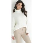 Przecenione Białe Swetry oversize damskie w rozmiarze uniwersalnym 