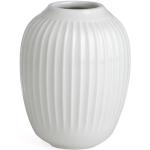 Przecenione Białe Wazony ceramiczne w paski ceramiczne o wysokości 10 cm 
