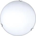 Białe Lampy sufitowe z kloszem gładkie metalowe - gwint żarówki: E27 