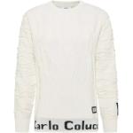 Białe Swetry męskie eleganckie marki Carlo Colucci w rozmiarze M 