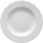 Białe Talerze głębokie o średnicy 22 cm porcelanowe marki Brandani 