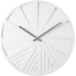 Biały zegar ścienny Karlsson Slides, ø 40 cm