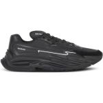 Czarne Buty do biegania treningowe gładkie sportowe z zamszu marki BALMAIN w rozmiarze 40 - wysokość obcasa od 5cm do 7cm 