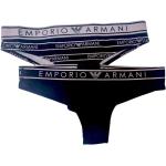 Czarne Figi bawełniane damskie marki Emporio Armani w rozmiarze S 