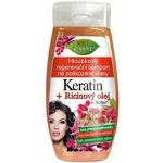 Bione Cosmetics Szampon głęboko regenerujący do włosów zniszczonych Keratin + Ricinový olej 260 ml