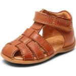 Brązowe Sandały skórzane dla dzieci na lato marki Bisgaard w rozmiarze 21 