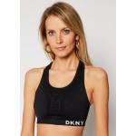 Przecenione Czarne Biustonosze sportowe damskie sportowe marki DKNY | Donna Karan w rozmiarze XS 