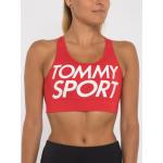Przecenione Czerwone Biustonosze sportowe damskie sportowe marki Tommy Hilfiger Sport w rozmiarze XS 