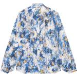 Niebieskie Koszulki polo damskie eleganckie z wiskozy na lato marki Marc O'Polo w rozmiarze S 