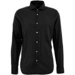 Czarne Koszule męskie w stylu casual marki FEDELI w rozmiarze M 
