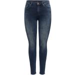 Niebieskie Jeansy rurki damskie Raw denim Skinny fit dżinsowe marki ONLY Blush w rozmiarze XL 