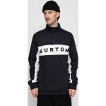 Przecenione Czarne Bluzy z kołnierzem męskie marki Burton w rozmiarze M 