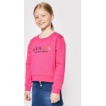 Przecenione Różowe Bluzy dziecięce polarowe dżinsowe marki Calvin Klein Jeans 