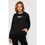 Przecenione Czarne Bluzy damskie marki DKNY | Donna Karan w rozmiarze M 