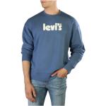 Niebieskie Bluzy męskie bawełniane marki LEVI´S w rozmiarze L 