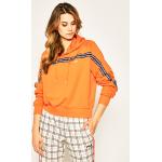 Przecenione Pomarańczowe Bluzy damskie marki Fila w rozmiarze L 