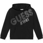 Przecenione Czarne Bluzy dziecięce polarowe marki Guess 