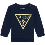 Przecenione Granatowe Bluzy dziecięce polarowe marki Guess 