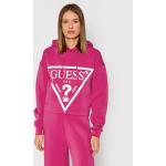 Przecenione Różowe Bluzy damskie marki Guess w rozmiarze S 
