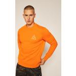 Przecenione Pomarańczowe Bluzy sportowe męskie sportowe marki HUF w rozmiarze L 