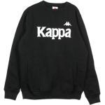 Czarne Bluzy z kapturem męskie w stylu miejskim marki Kappa w rozmiarze XL 