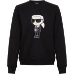 Czarne Eko Bluzy z kapturem damskie eleganckie marki Karl Lagerfeld w rozmiarze L 