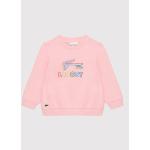 Przecenione Różowe Bluzy dziecięce polarowe marki Lacoste 