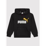 Przecenione Czarne Bluzy dziecięce polarowe marki Puma w rozmiarze 104 