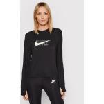 Przecenione Czarne Bluzy sportowe damskie sportowe marki Nike w rozmiarze S 