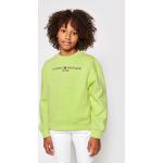 Przecenione Zielone Bluzy dziecięce polarowe marki Tommy Hilfiger 