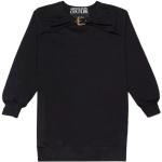 Czarne Swetry zawiązywane paskiem damskie dżinsowe marki VERSACE Jeans Couture w rozmiarze L 