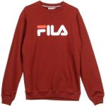 Burgundowe Bluzy sportowe z długimi rękawami sportowe marki Fila w rozmiarze XL 