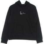 Czarne Bluzy z kapturem damskie eleganckie marki Karl Kani w rozmiarze S 