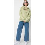 Przecenione Zielone Bluzy z kapturem damskie bawełniane marki Vans w rozmiarze L 