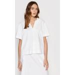 Przecenione Białe Bluzki damskie marki Calvin Klein w rozmiarze 4 XL 