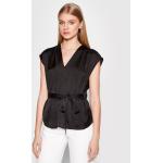 Przecenione Czarne Bluzki damskie marki DKNY | Donna Karan w rozmiarze XS 