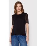 Przecenione Czarne Bluzki damskie marki DKNY | Donna Karan w rozmiarze XS 