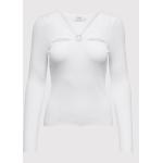 Przecenione Białe Bluzki damskie marki ONLY w rozmiarze M 