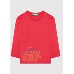Przecenione Czerwone Bluzki dziecięce marki United Colors of Benetton w rozmiarze 98 