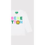 Przecenione Białe Bluzki dziecięce marki United Colors of Benetton w rozmiarze 98 